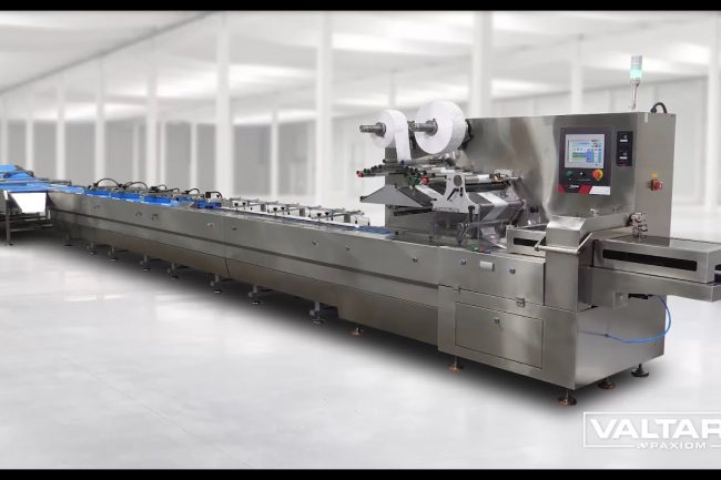 High Speed Bakery Flow Pack System with Product Aligner