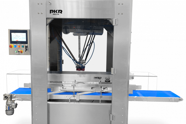 PKR medium speed robotic packaging machine for trays